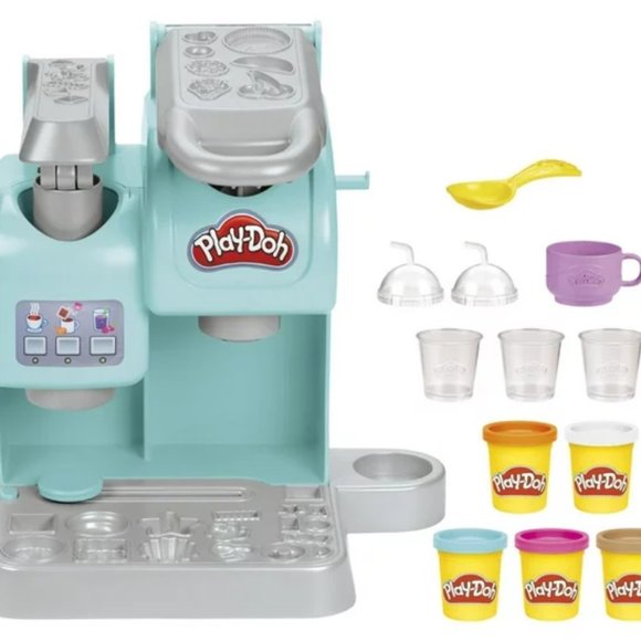 2 BUNDLE*Play-Doh Kitchen Creations Colorful Cafe Playset with 5 Modeling Colors - Picture 10 of 11